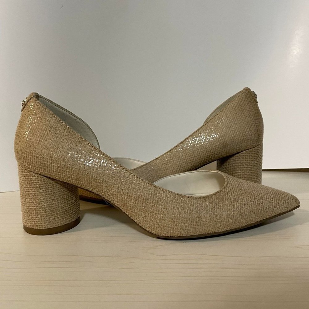 Anne Klein Block Heel (Beige-Nude) Size 7